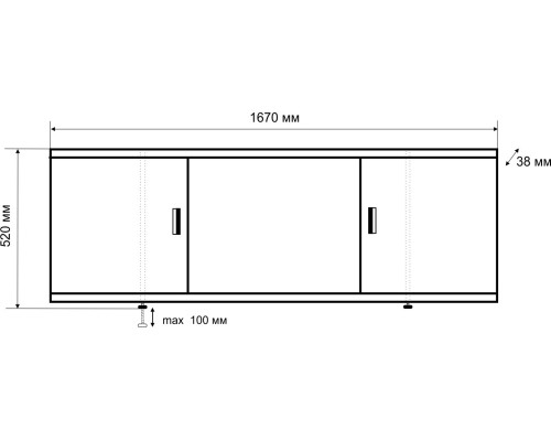 Экран под ванну Emmy Виктория 170