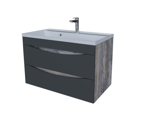 Тумба подвесная Axus Найроби 70 бетон