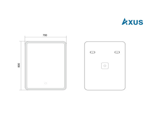 Зеркало AXUS Relax 70х80 с подогревом