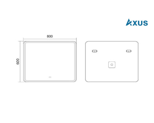 Зеркало AXUS Relax 80x60 с подогревом