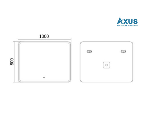 Зеркало AXUS Relax 100x80
