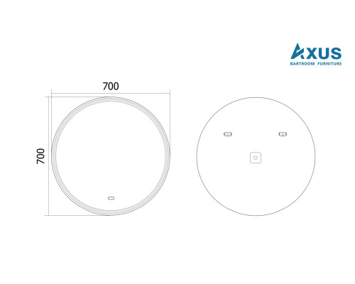 Зеркало AXUS Grace 70x70