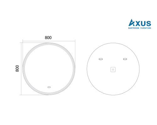 Зеркало AXUS Grace 80x80