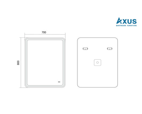 Зеркало AXUS Villa 70x80