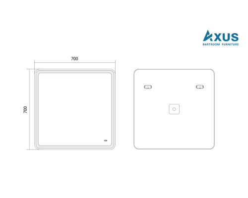 Зеркало AXUS Umbrella  70x70