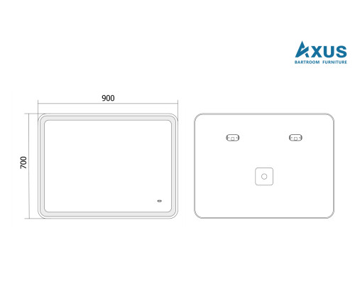 Зеркало AXUS Umbrella  90x70