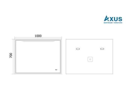 Зеркало AXUS Robin 100x70