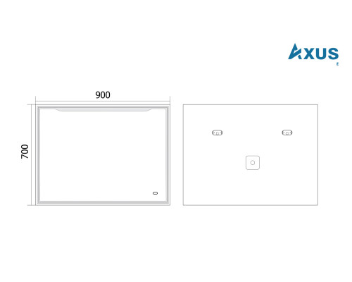 Зеркало AXUS Robin 90x70