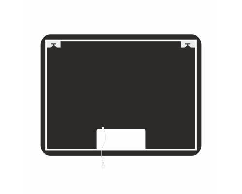 Зеркало Axus Tobo Black 80x60