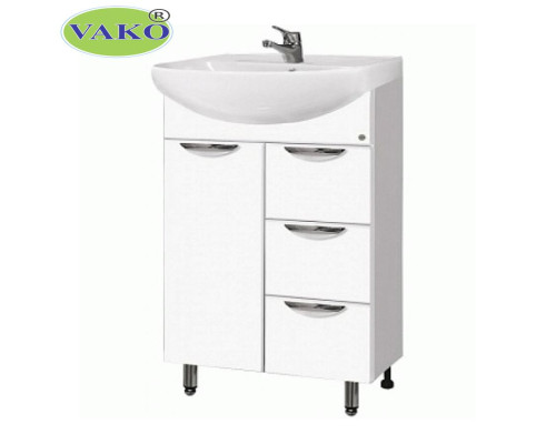 Тумба под умывальник Vako Ника Балтика 60 3 ящика