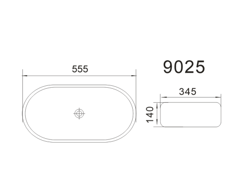 Умывальник Axus 9025 Умывальник Axus 9025