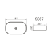 Умывальник Axus 9387B